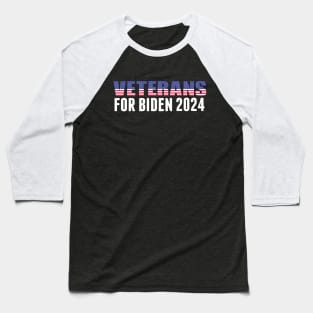 Veterans for Biden 2024 Baseball T-Shirt